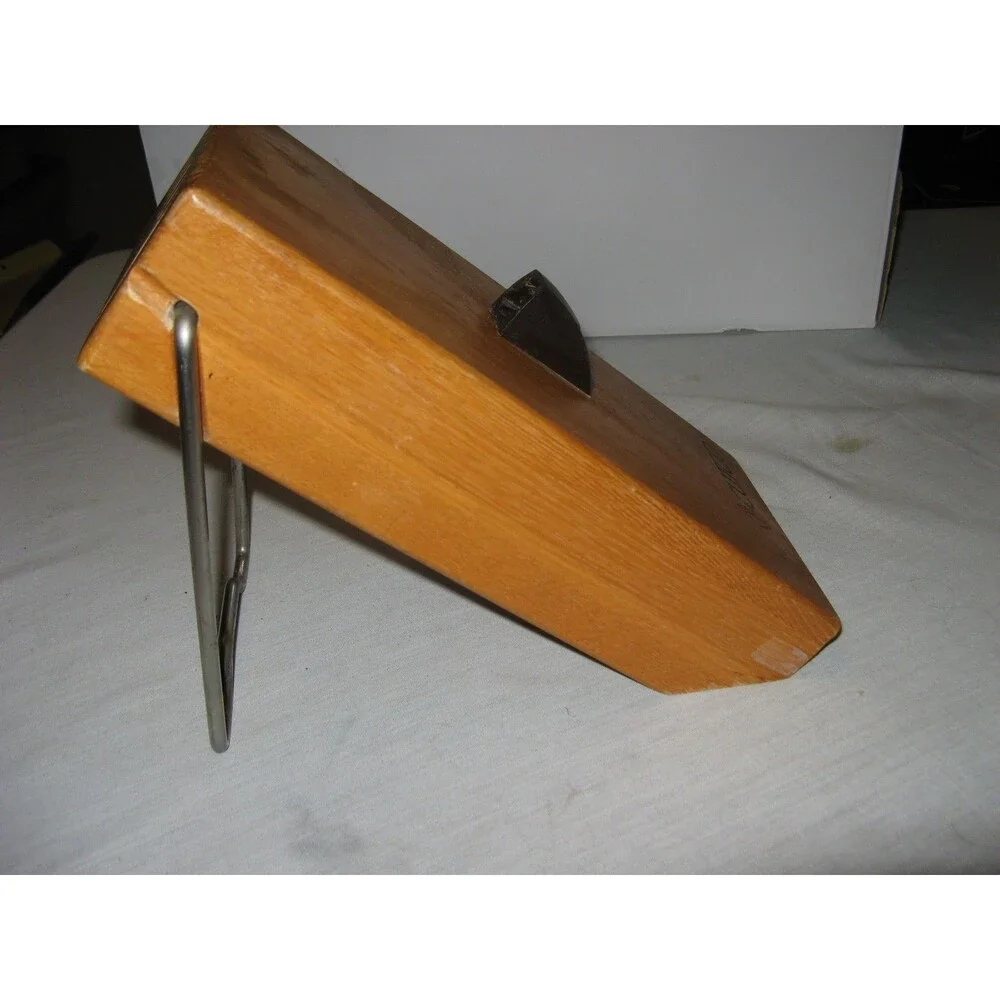 Cutco Wooden 5 Slot Space Saver Knife Block With Folding Stand